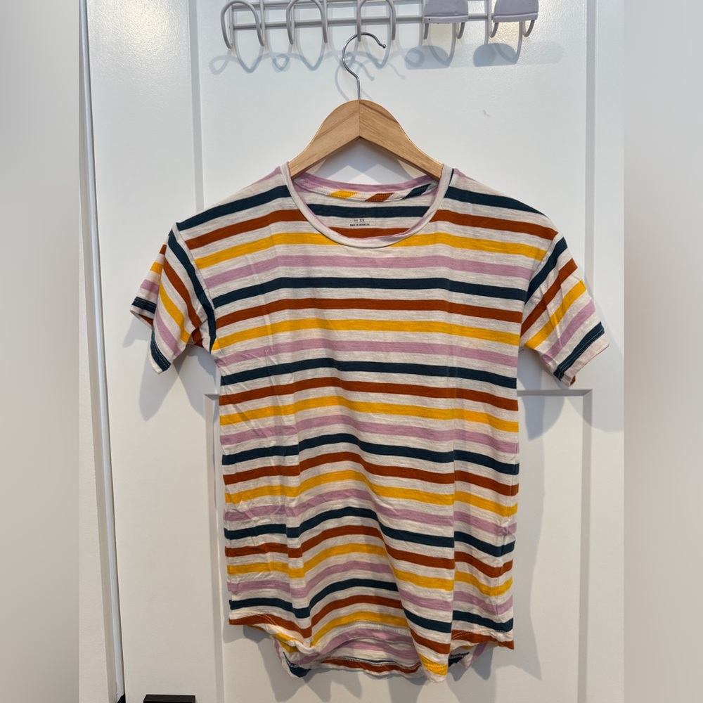Madewell whisper cotton crewneck tee in Lennie stripe